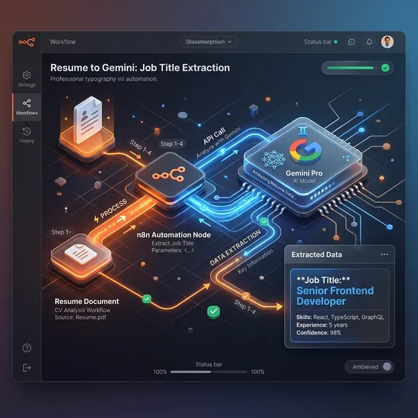 n8n Workflow - Resume Parsing with Gemini AI